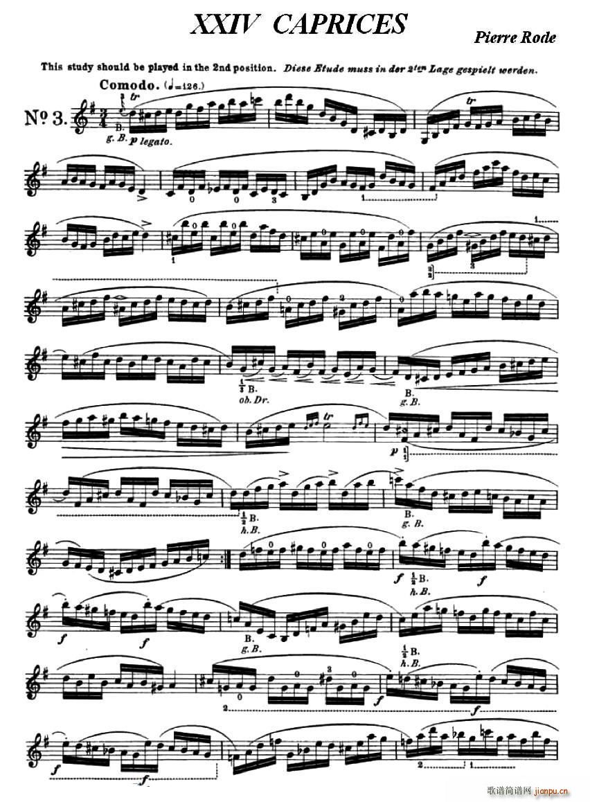 24首小提琴练习曲之31
