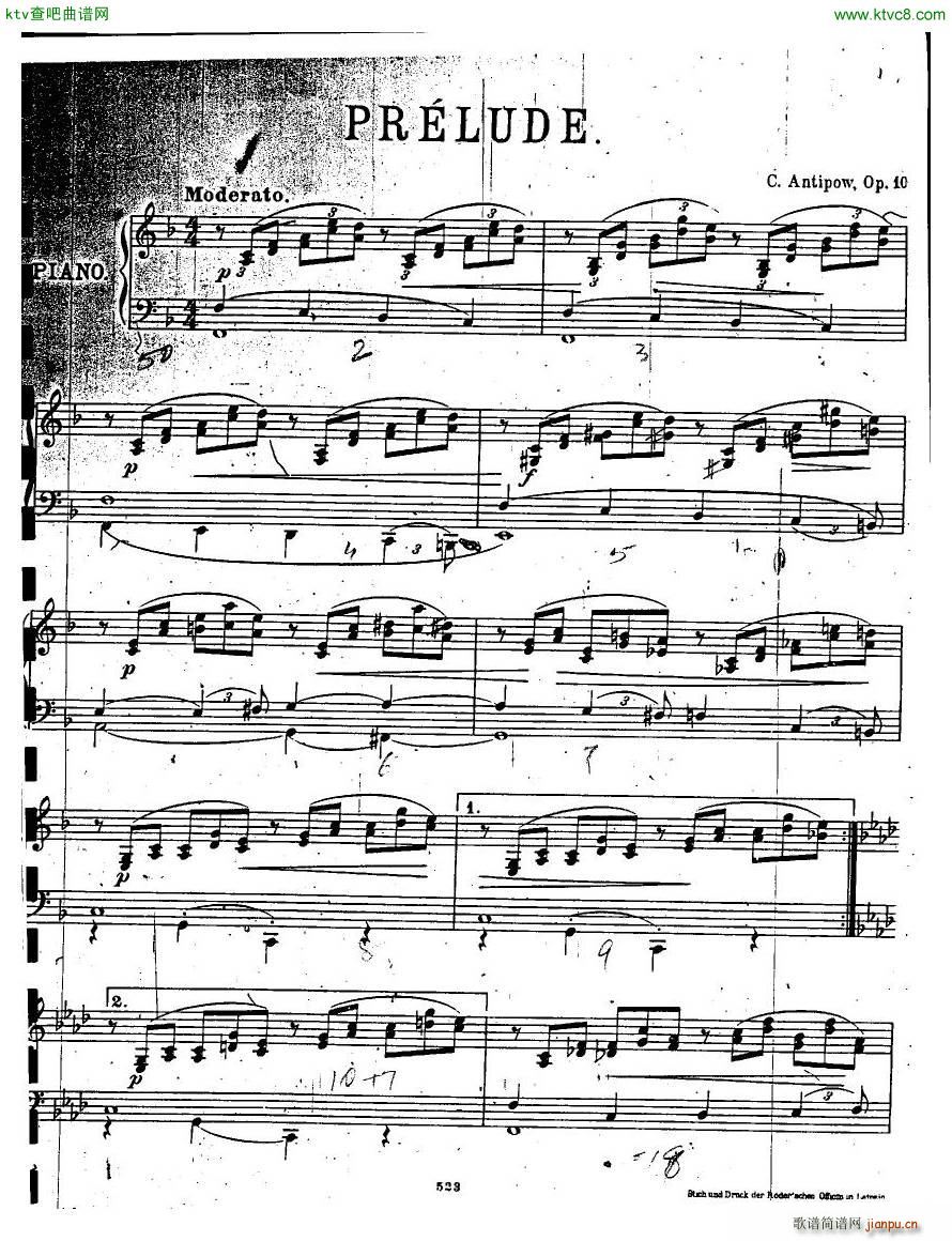 Antipov op 10 Prelude1