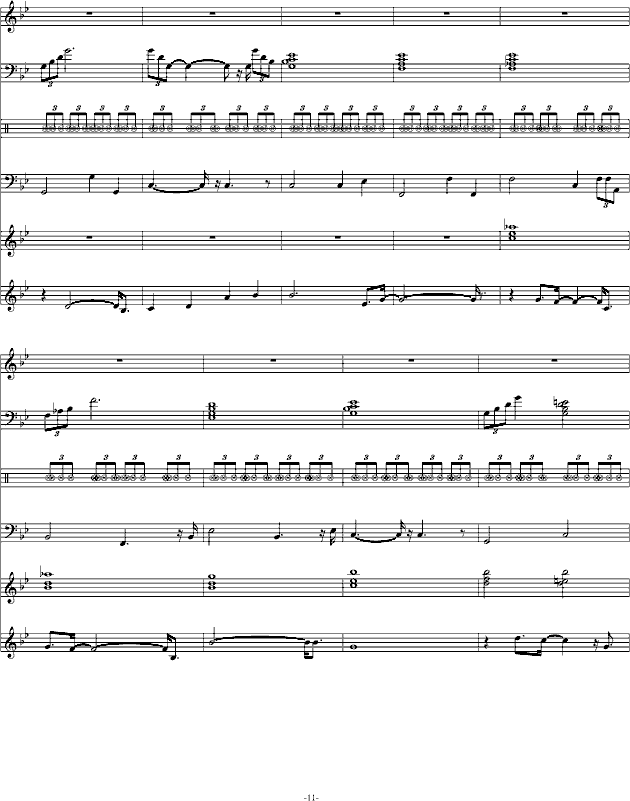 熟悉的旋律-钢琴谱(钢琴曲)-swenl11