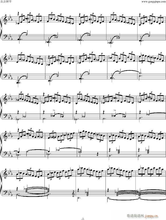 即兴曲Op.90 No.2（又名D899 No.2）_舒伯特2