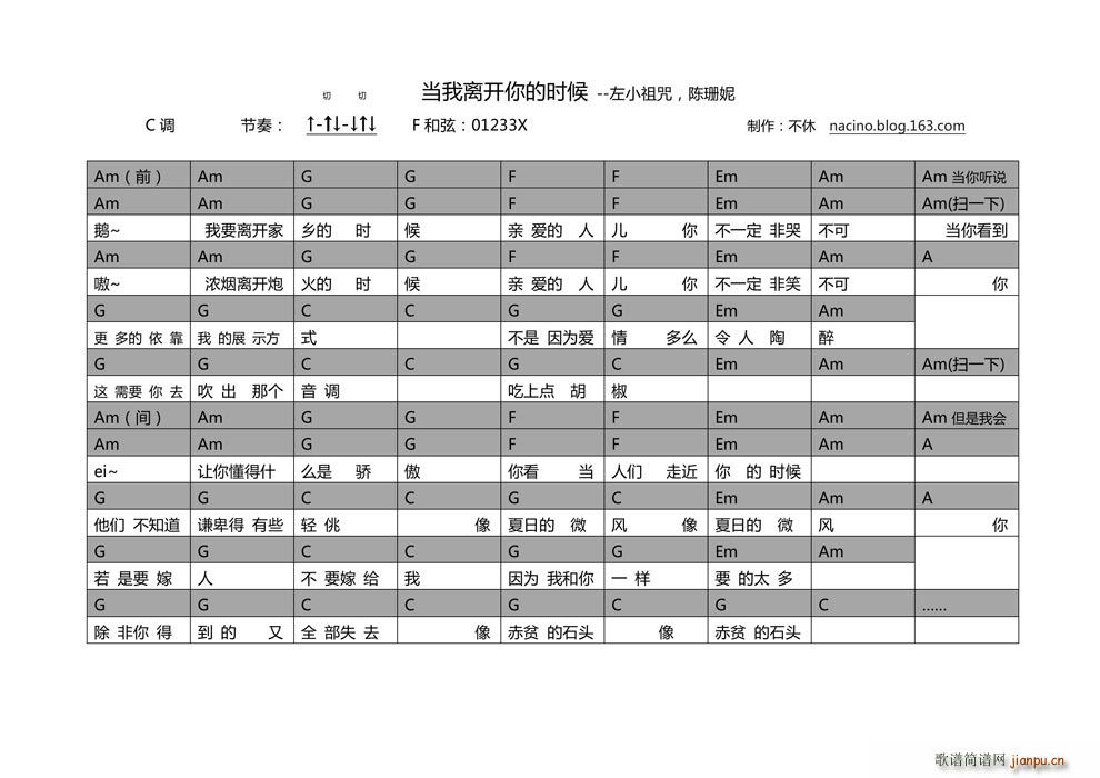 当我离开你的时候_左小祖咒1