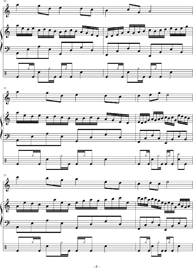 蝴蝶的眼泪-钢琴谱(钢琴曲)-吴越8