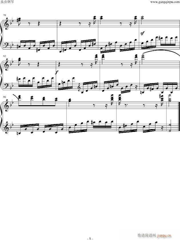 热情奏鸣曲第三乐章简化改编版_贝多芬 beethoven5