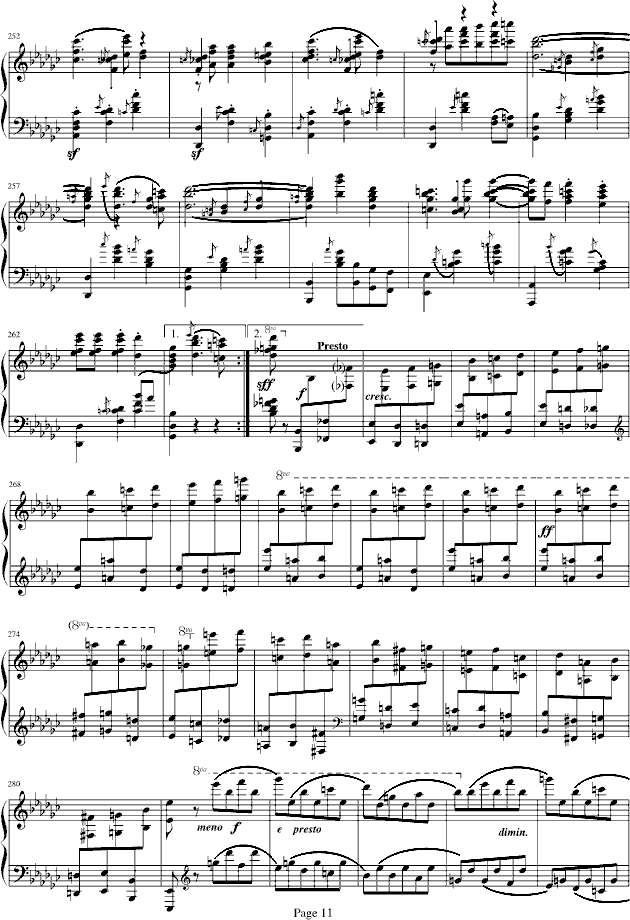 蓝色多瑙河-Schulz-Evler改编-钢琴谱(钢琴曲)-约翰・斯特劳斯11
