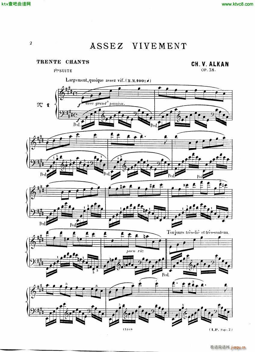 Alkan op 38 Trente Chants2
