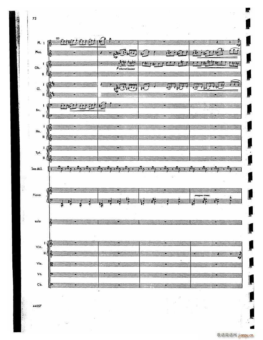 Barber op 14 Violin Concerto Score 二31