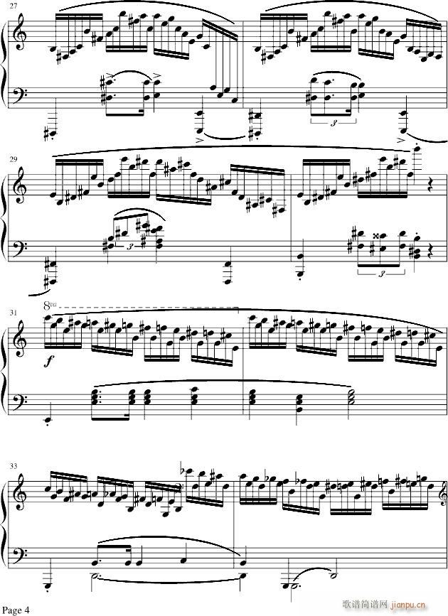冬风练习曲-戈原版_肖邦4