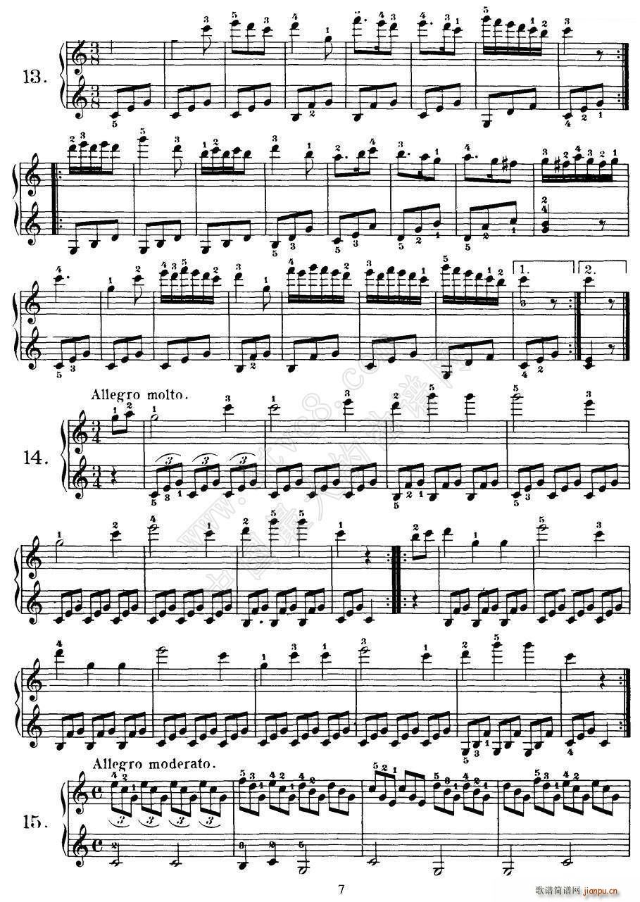 Czerny - 100 Progressive Studies Op 139 （1―21）7