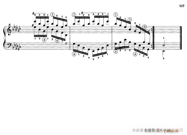 钢琴琶音练习 反向琶音10