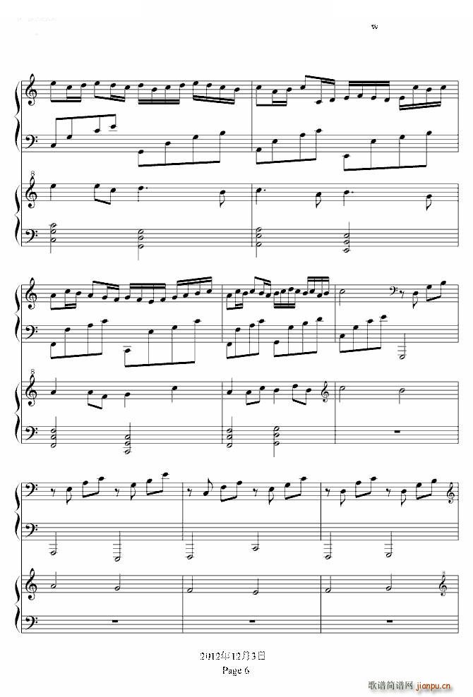 卡农（双钢琴）_帕赫贝尔 Pachelbel6