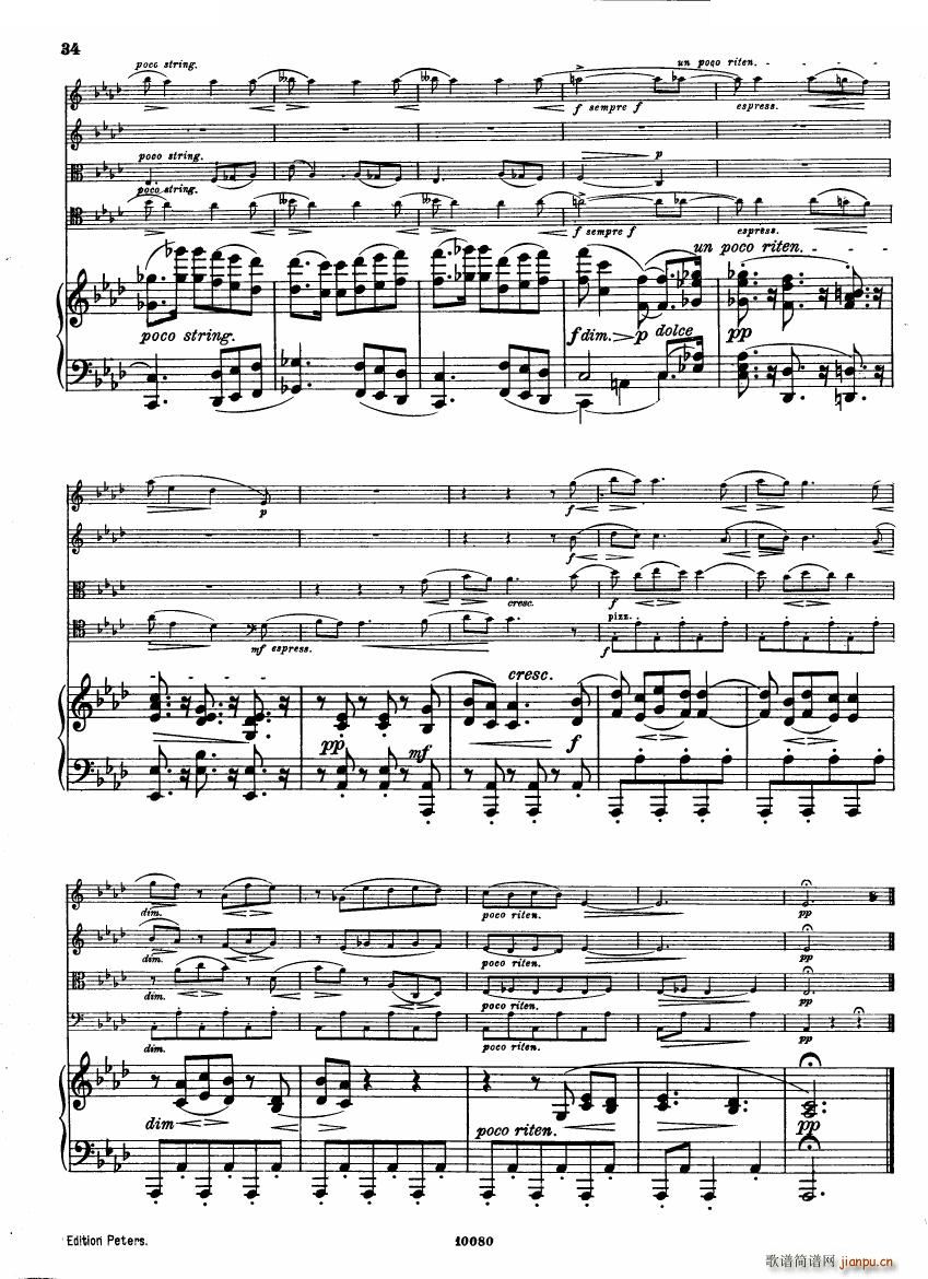 Brahms op 34 Piano Quintet f-minor score（一）33