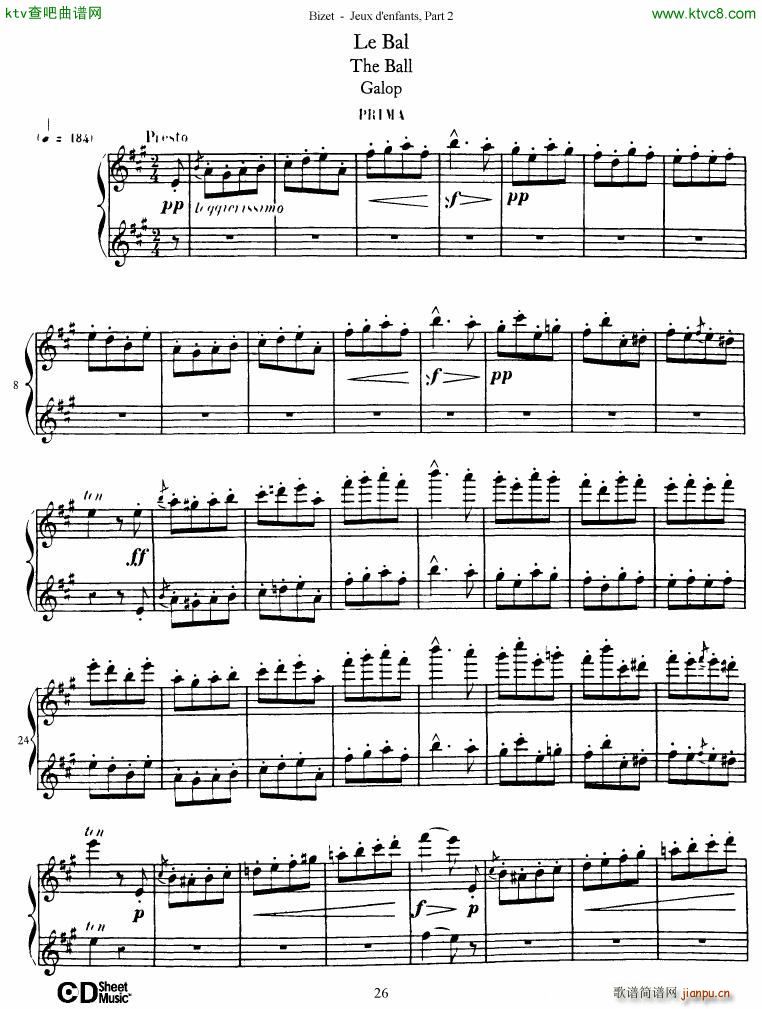 Bizet Jeaux d Enfants Part II27