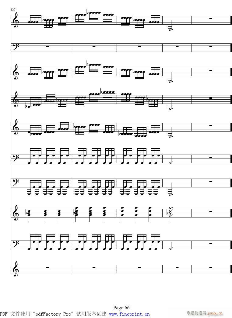维瓦尔蒂 四季 夏 小提琴协奏曲65-66提琴2