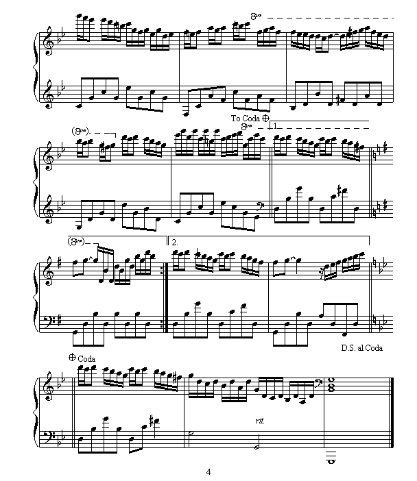 星空-钢琴谱(钢琴曲)-克莱德曼4