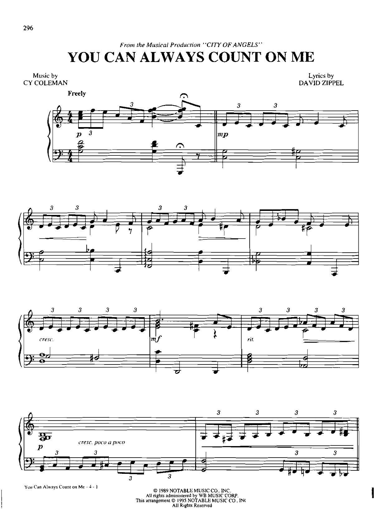 YOU CAN ALWAYS COUNT ON ME(Dan Coates 流行情调 集)1
