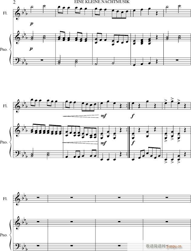 Eine Kleine Nachtmusik 第一小夜曲_莫扎特2