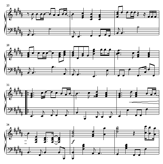 ENDLESS RAIN-钢琴谱(钢琴曲)-X-JAPAN3
