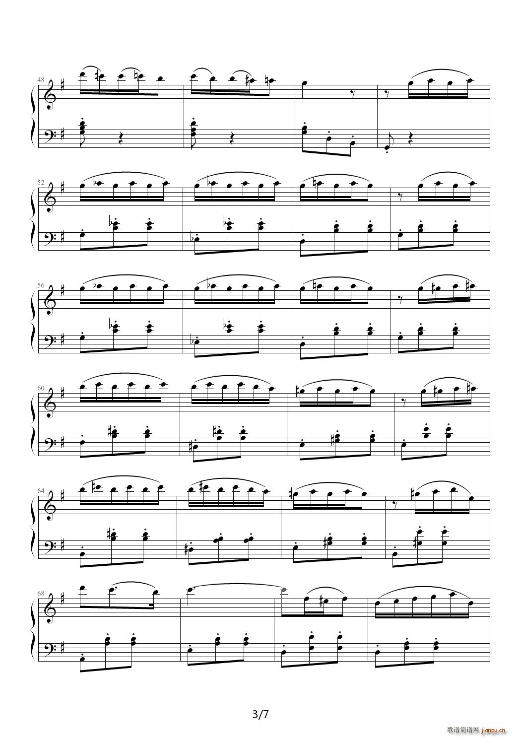 旋律圆舞曲 G调3