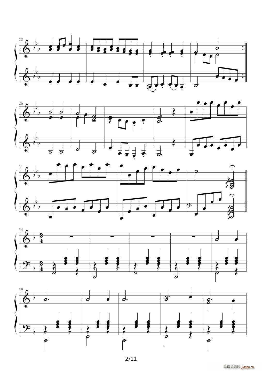 铃儿响叮当（变奏曲） 降E调2