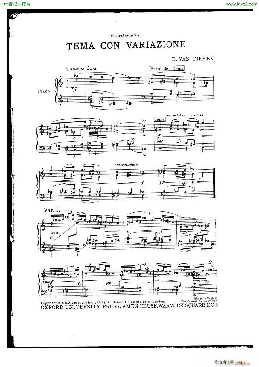 van Dieren Theme Variations1