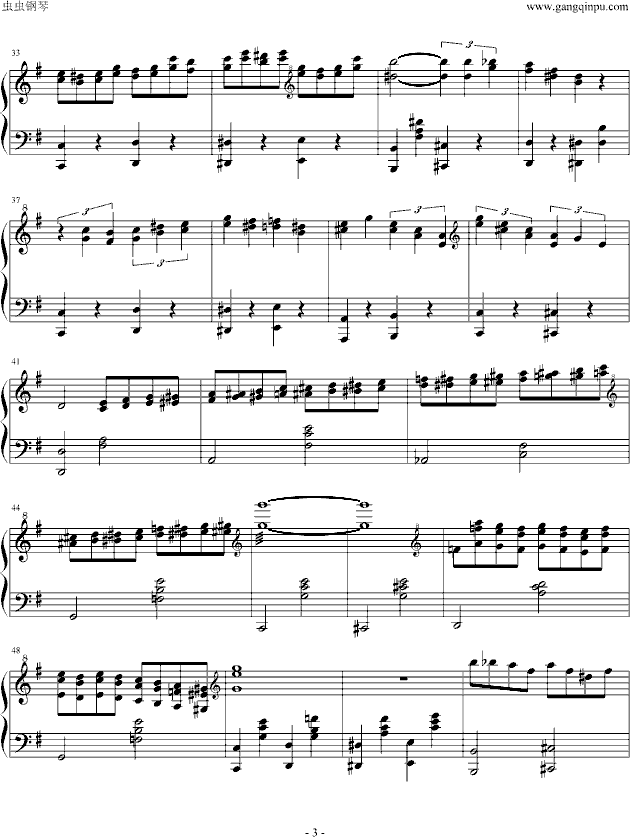 1900's Madness #2 - 海上钢琴师-钢琴谱(钢琴曲)-海上钢琴师3