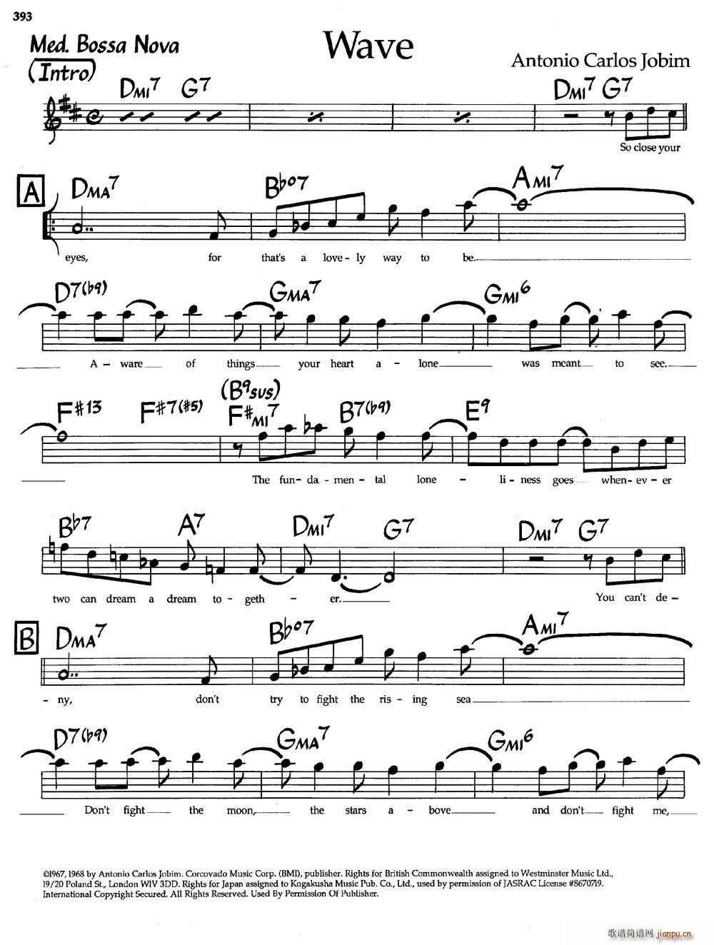 Wave（爵士钢琴曲）1