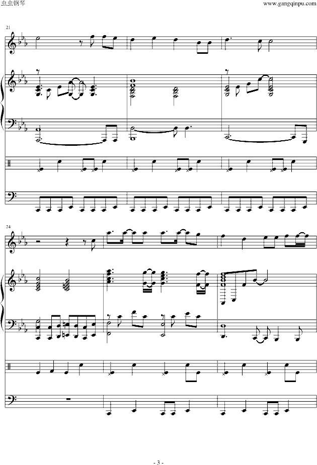 ―名侦探柯南-《绀碧之棺》主题曲-钢琴谱(钢琴曲)-名侦探柯南3
