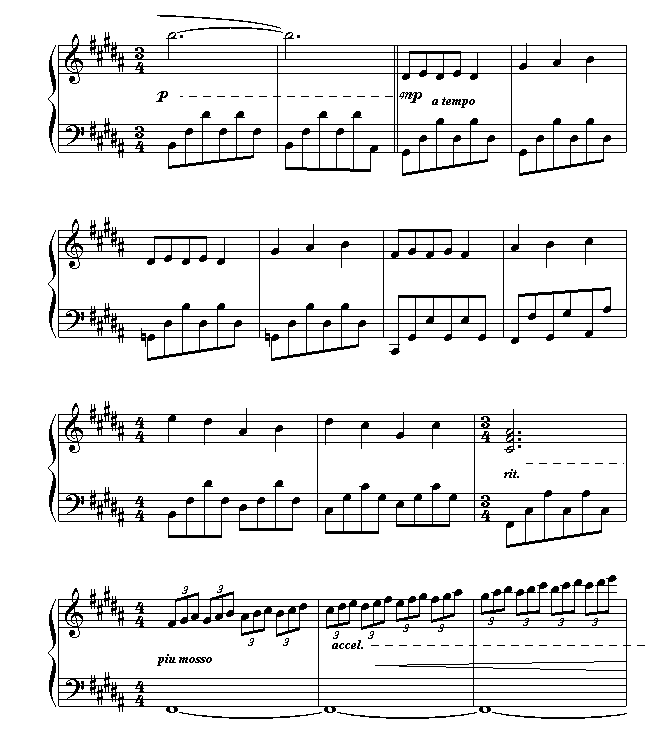 爱的旋律-钢琴谱(钢琴曲)-克莱德曼3