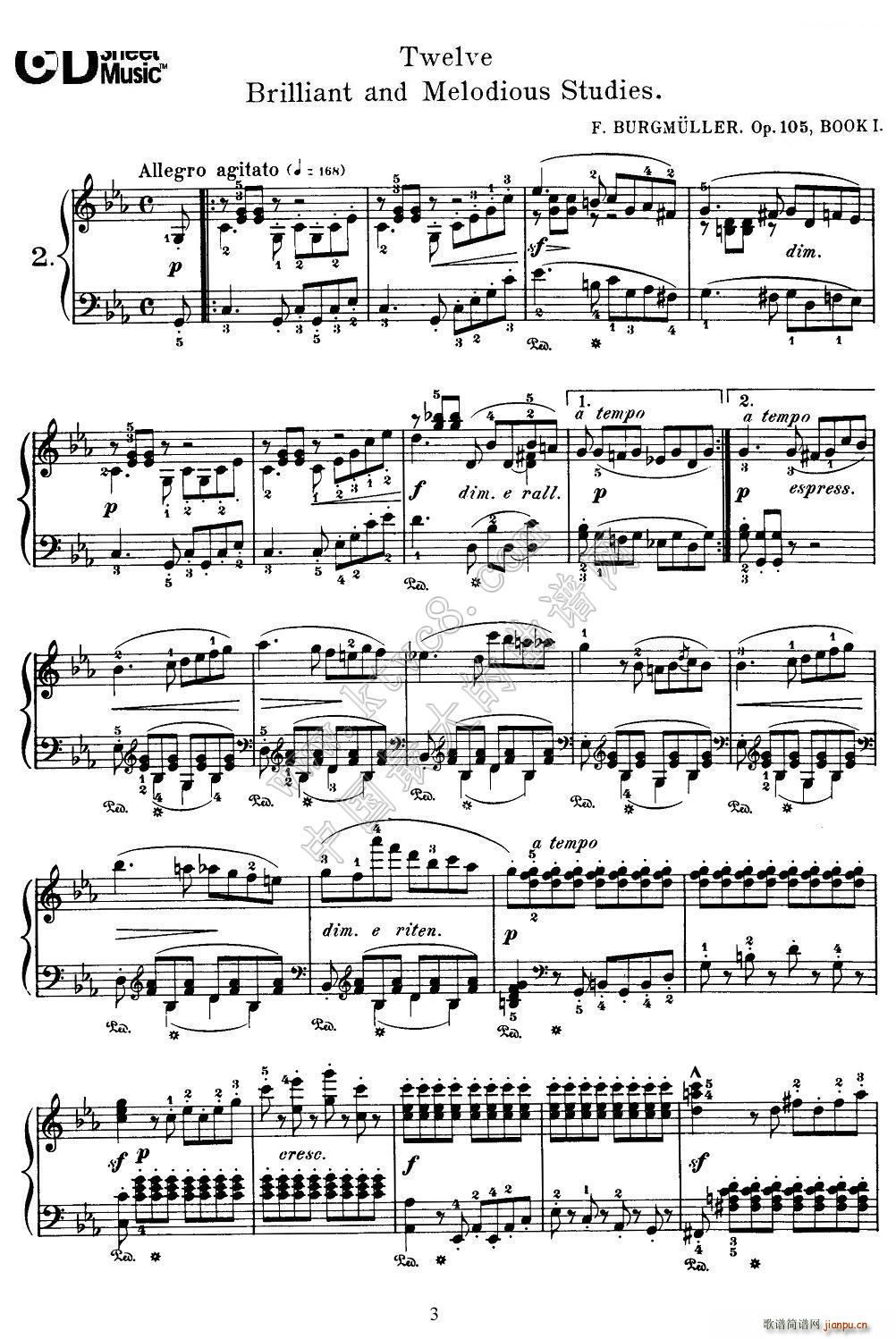 Burgmuller - 12 Brillian and Melodious Studies1