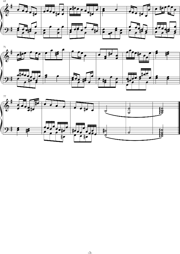 Fugue in E minor-钢琴谱(钢琴曲)-舍勒七世3