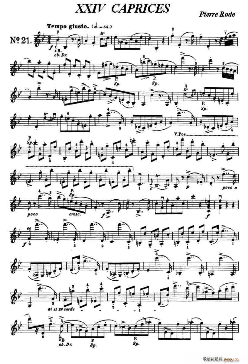 24首小提琴练习曲之211