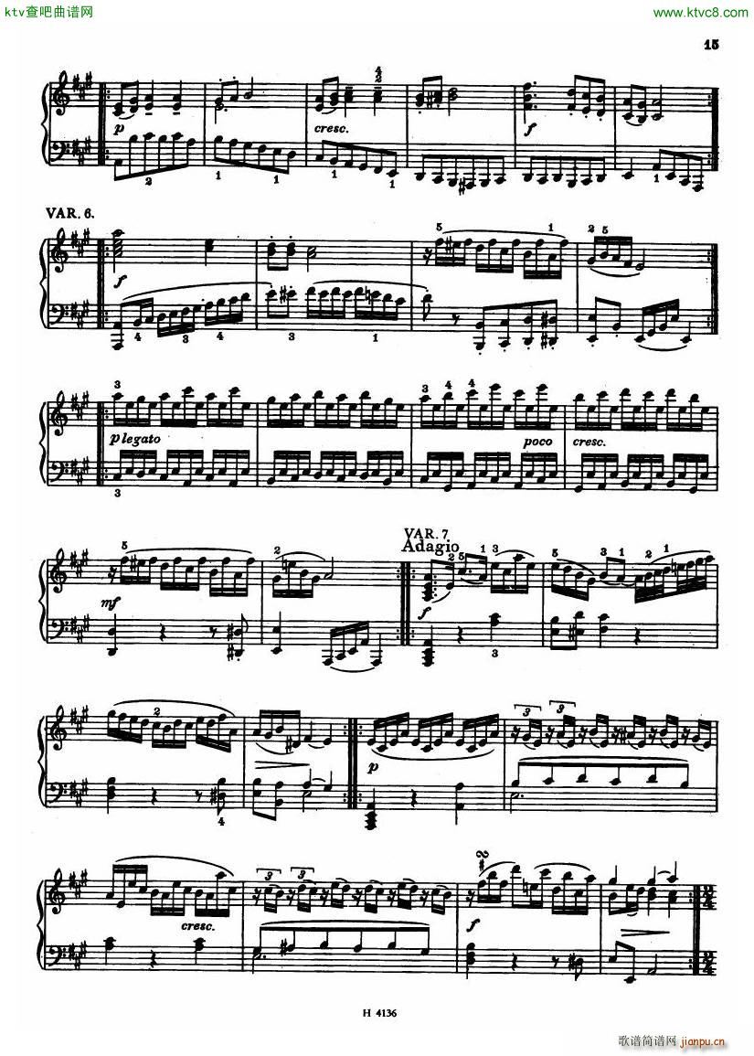 Czech piano variations from 18th century13