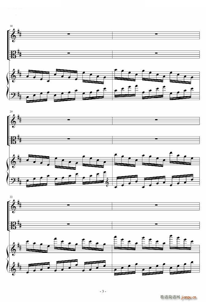 《花之圆舞曲》小提琴 钢琴 中提琴_柴科夫斯基 PeterIlyichTchaikovsky3