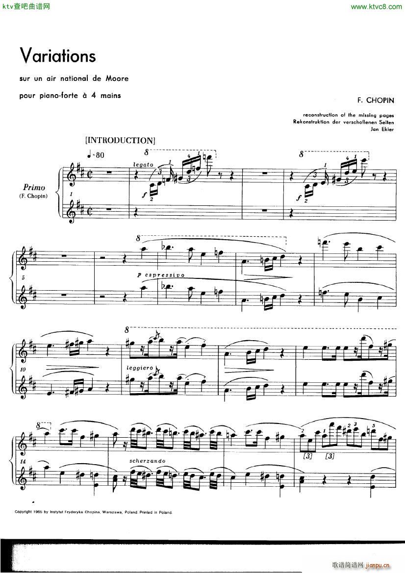 Chopin ekier variations in D3