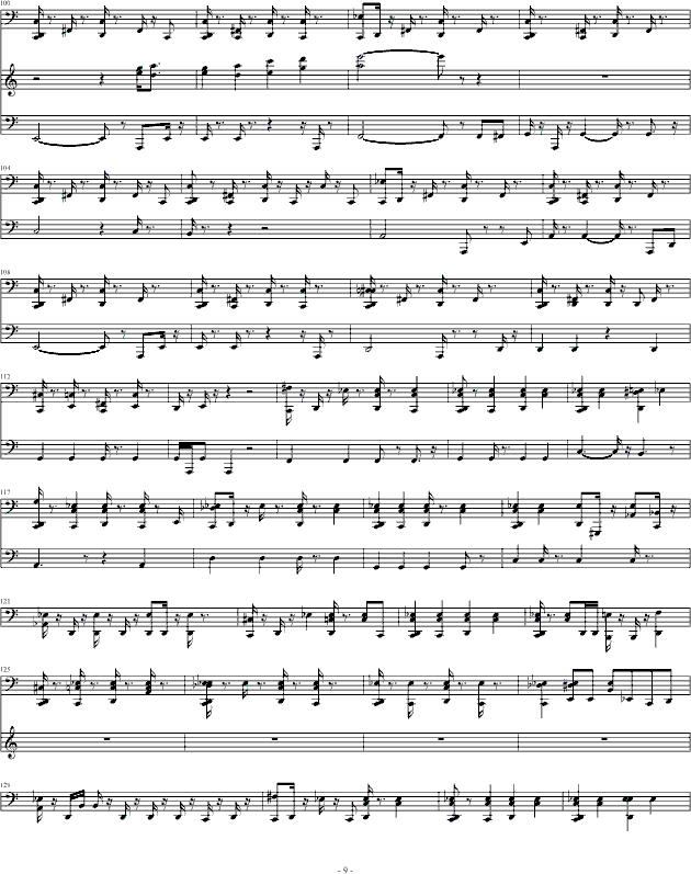 歌舞满城-真人原声演译-钢琴谱(钢琴曲)-058954649