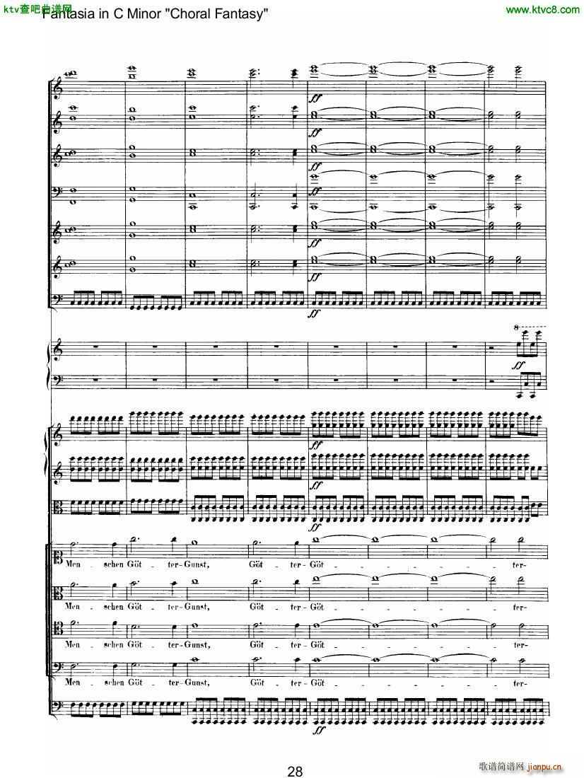 Beethoven op 80 Choral Fantasy 二13