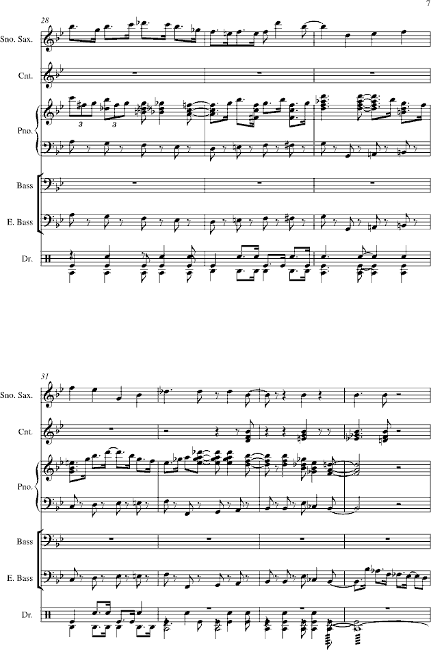 布鲁斯-钢琴谱(钢琴曲)-不得不爱7