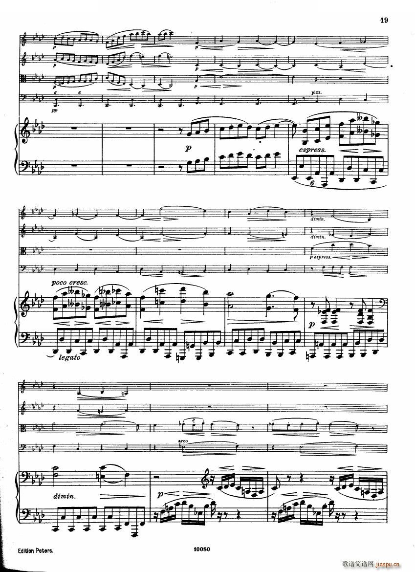 Brahms op 34 Piano Quintet f-minor score（一）18