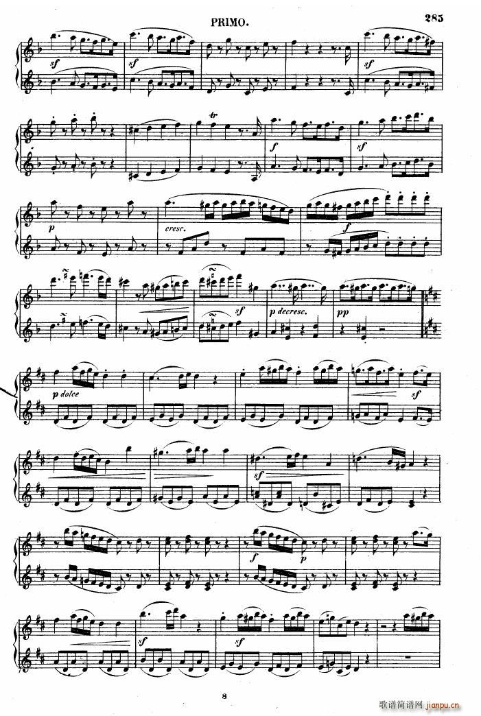 Beethoven op 6 Sonata 2 pno8