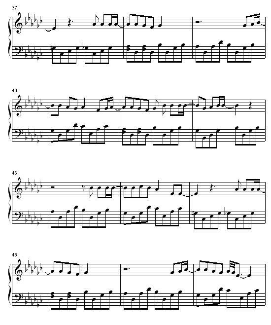 seasons in the sun-钢琴谱(钢琴曲)-westlife - 西城男孩4
