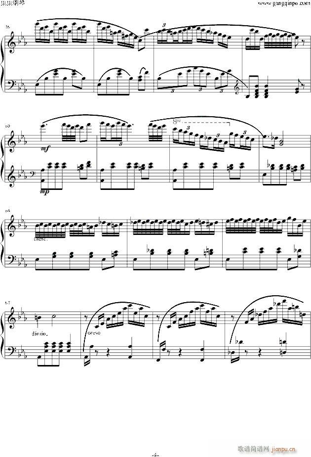 降A大调波兰舞曲（ 遗作）_肖邦 chopin4