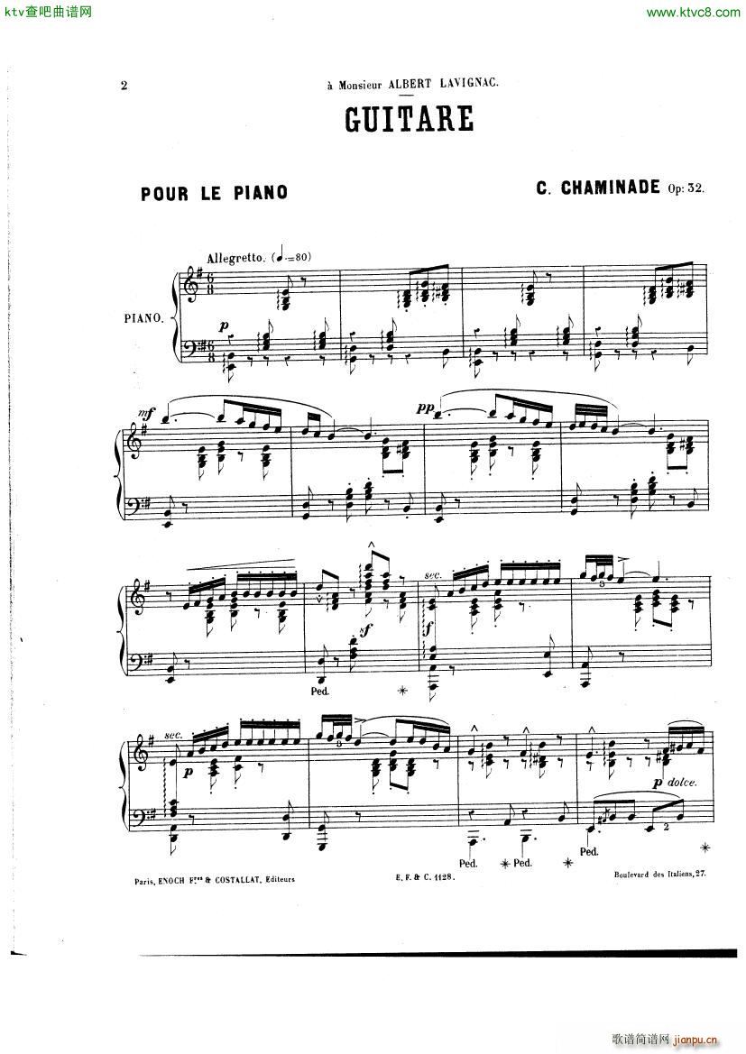 Chaminade Guitare1