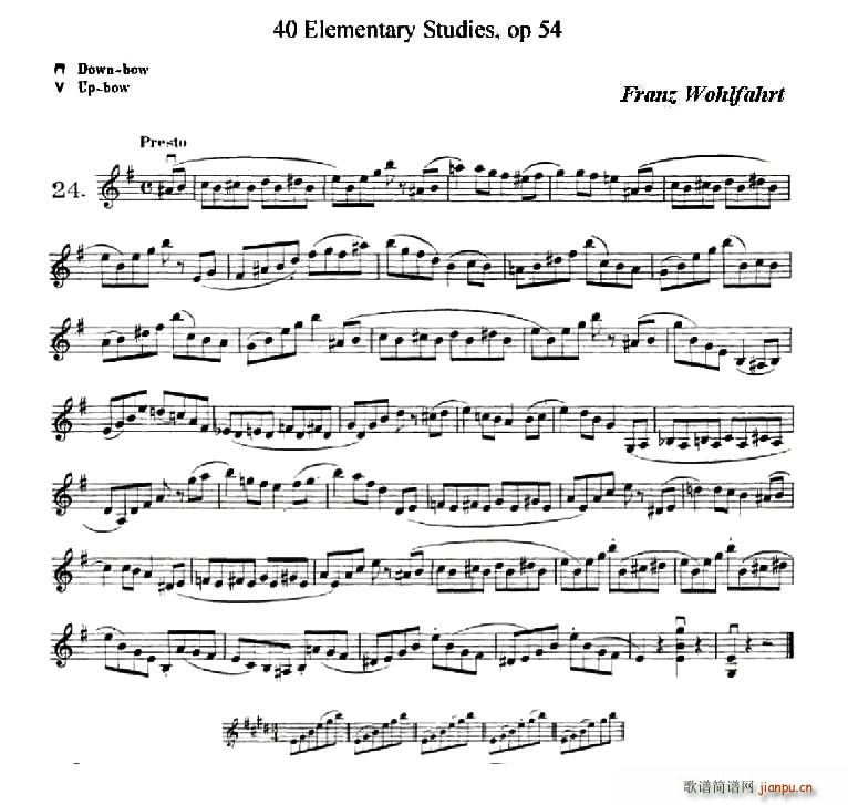 40首小提琴初级技巧练习曲之241