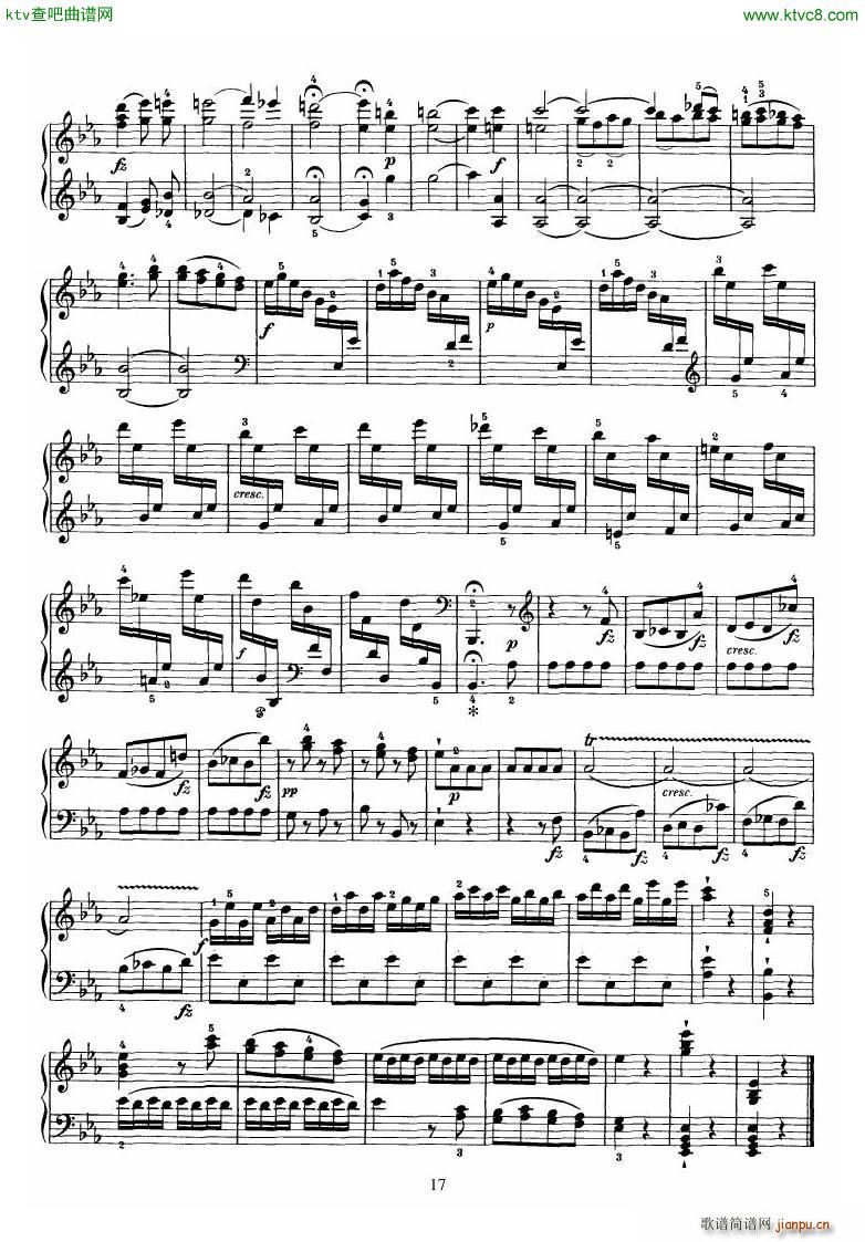 Piano Sonata No 52 in Eb17