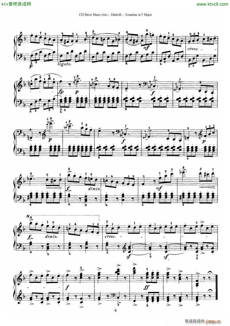 Diabelli Sonatinas Op 168 No 1 7 34P4