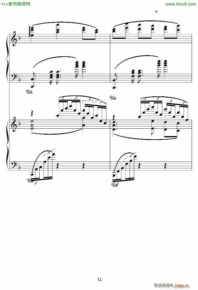 X战记插曲 宿命 双钢琴版12