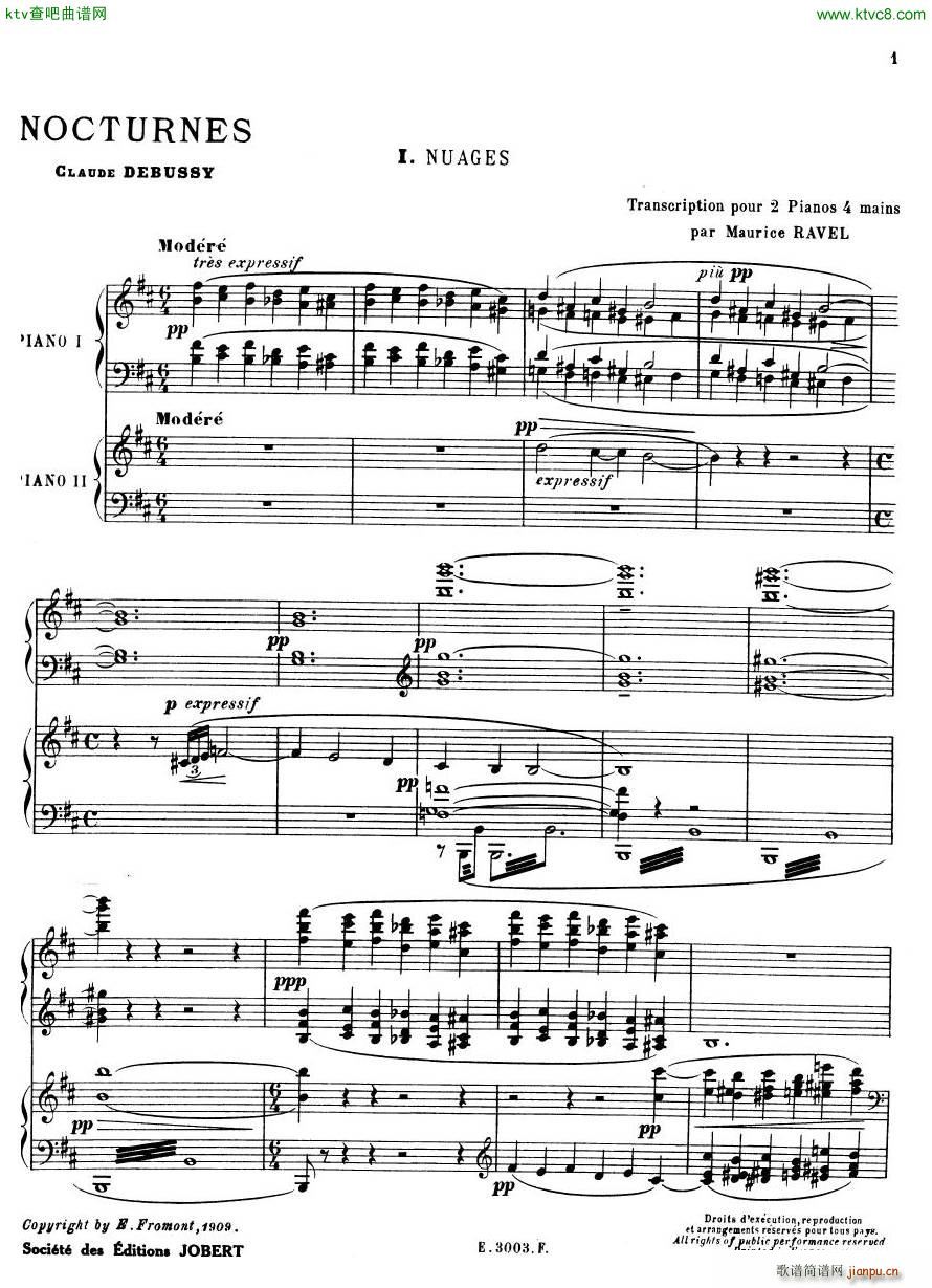 Debussy Ravel 3 Nocturnes 2pno1