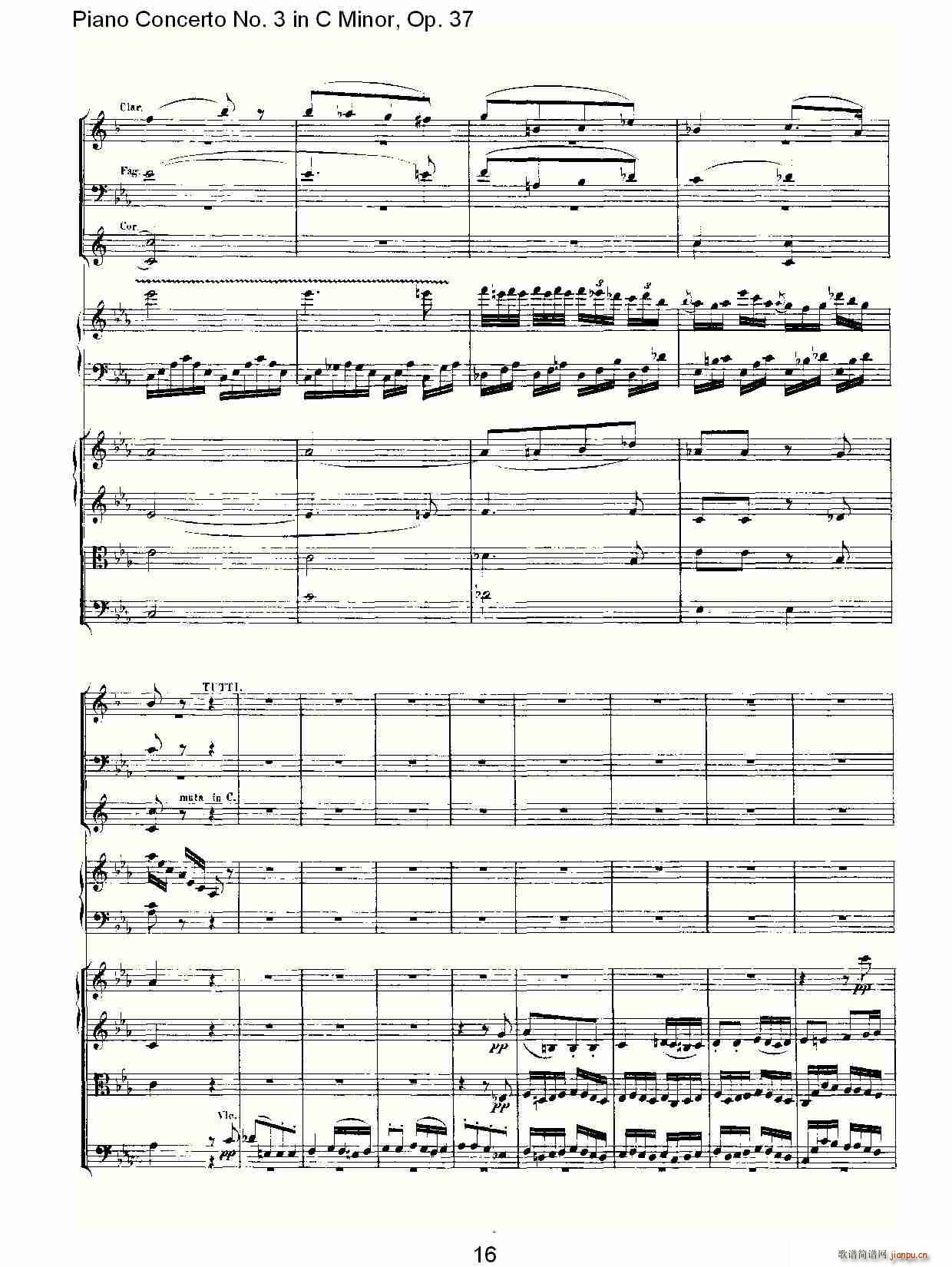 C小调钢琴第三协奏曲 Op.37  第三乐章16