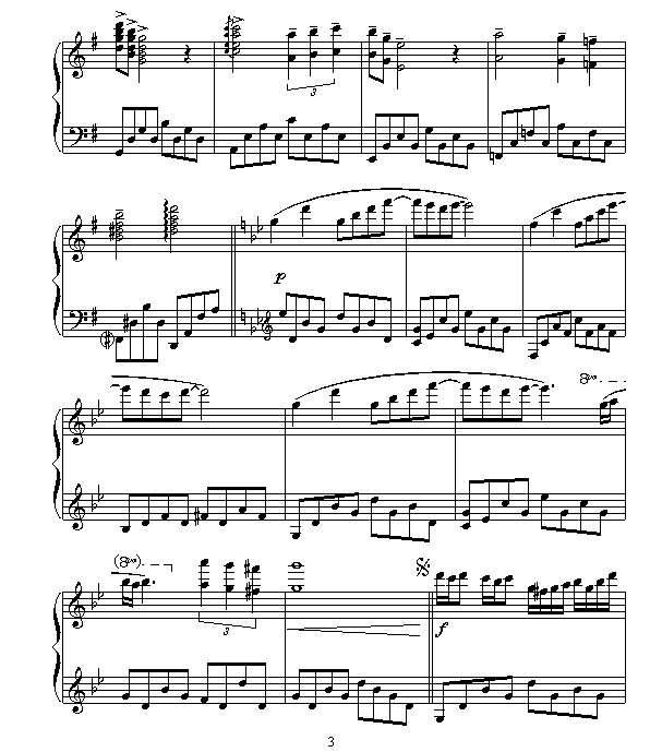 星空-钢琴谱(钢琴曲)-克莱德曼3