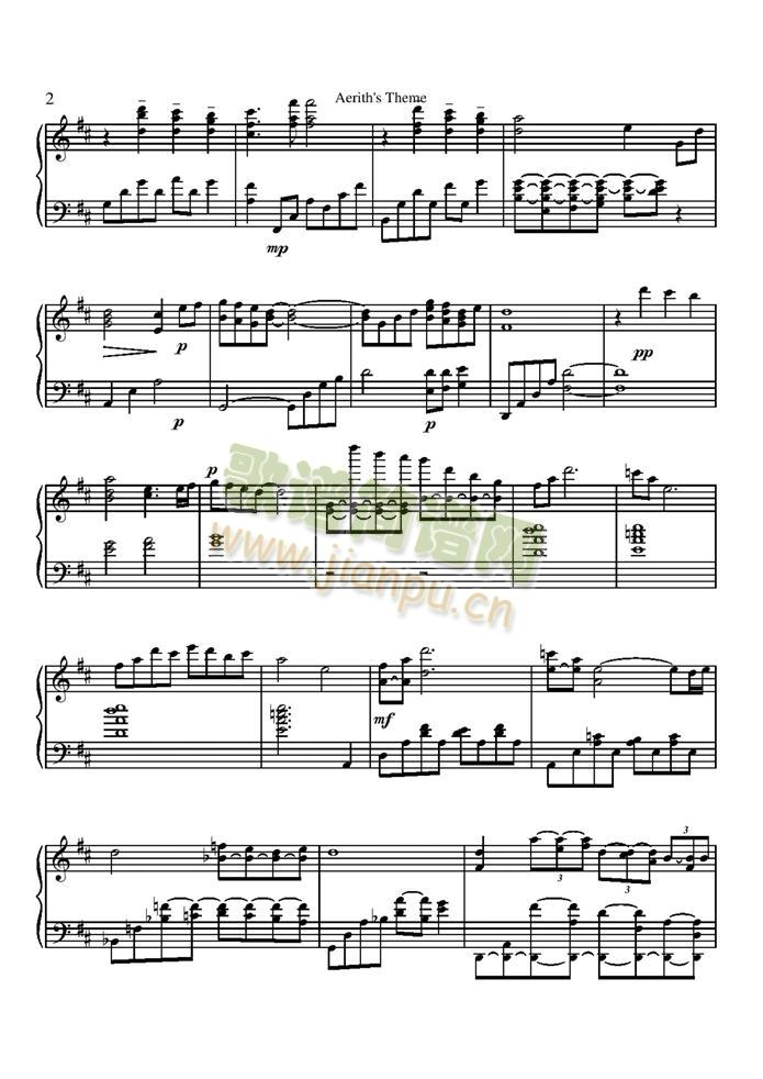 Aerith is Theme Piano Version2